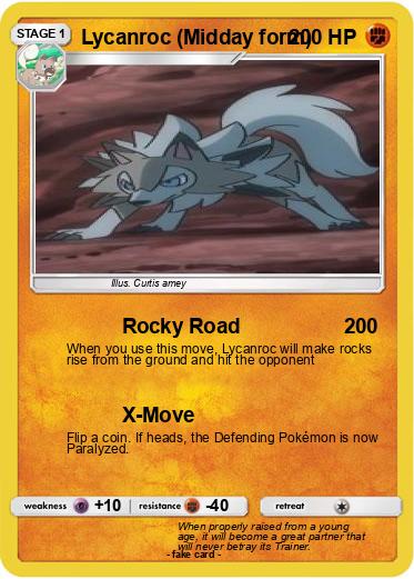 Pokemon Lycanroc (Midday form)