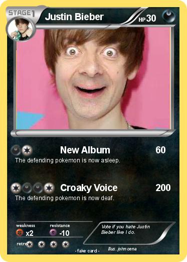Pokemon Justin Bieber