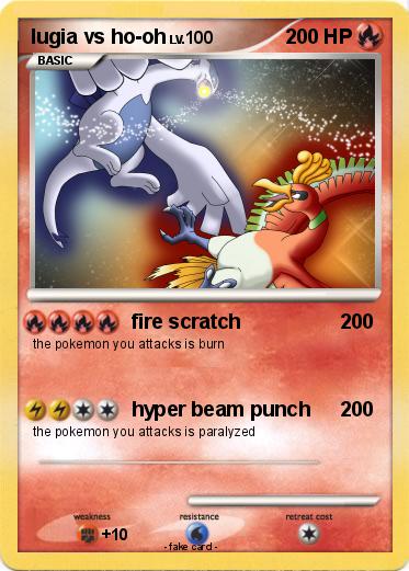 Pokemon lugia vs ho-oh