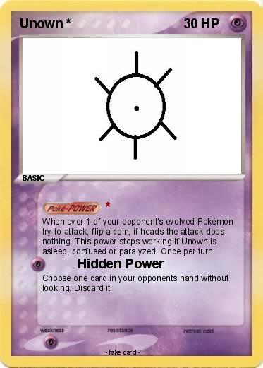 Pokemon Unown *