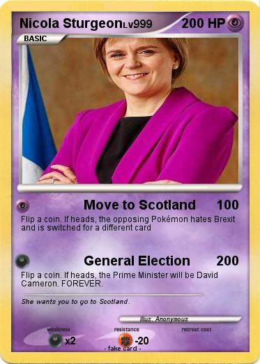 Pokemon Nicola Sturgeon