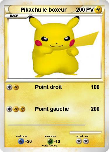 Pokemon Pikachu le boxeur