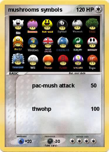 Pokemon mushrooms symbols