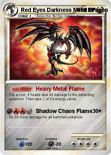 Pokemon Red Eyes Darkness Metal Dragon