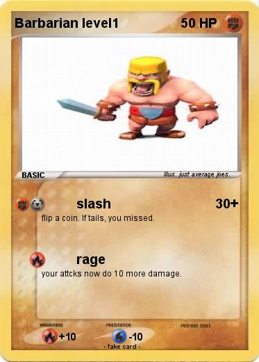 Pokemon Barbarian level1