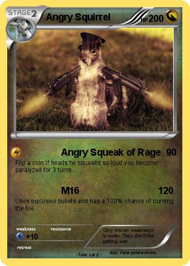 Pokemon Angry Squirrel