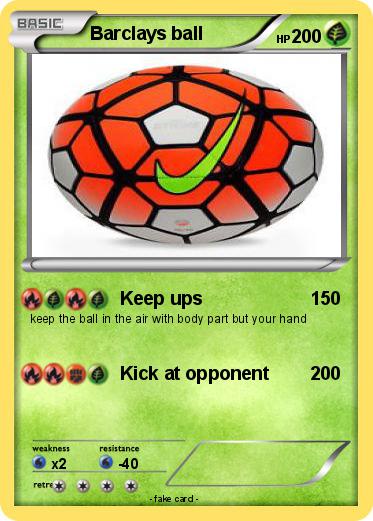Pokemon Barclays ball