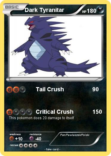 Pokemon Dark Tyranitar