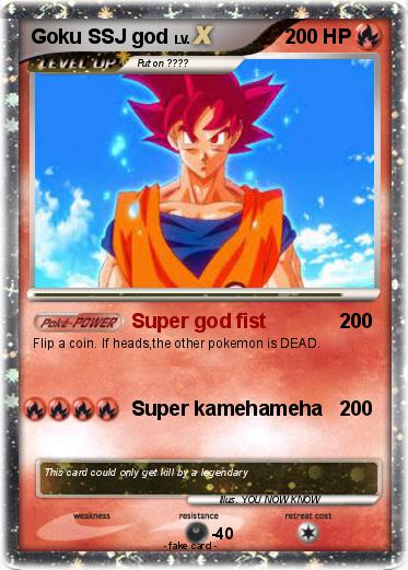 Pokemon Goku SSJ god