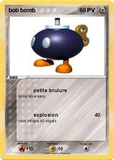 Pokemon bob bomb                                                                     