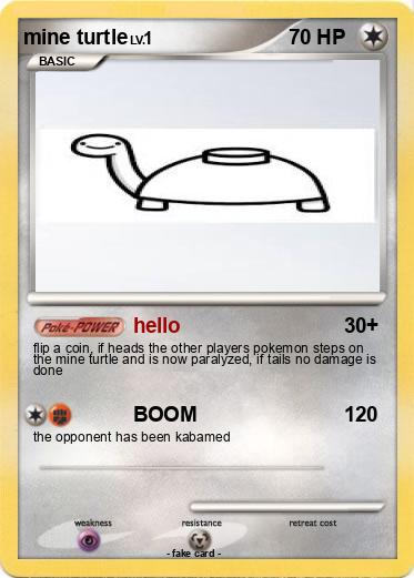 Pokemon mine turtle