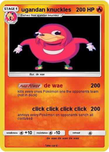 Pokemon ugandan knuckles