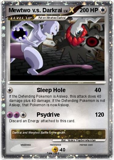Pokemon Mewtwo v.s. Darkrai