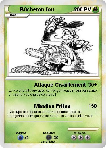 Pokemon Bûcheron fou