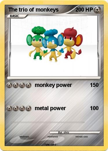 Pokemon The trio of monkeys