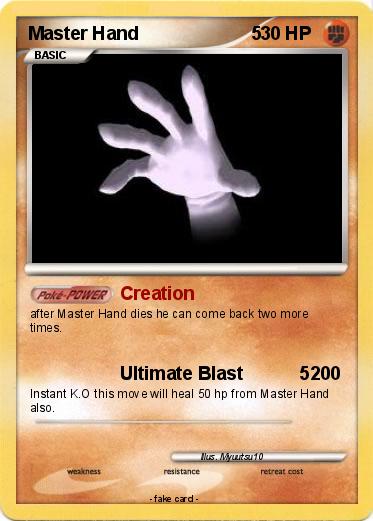 Pokemon Master Hand                      5