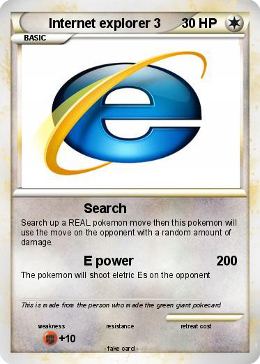 Pokemon Internet explorer 3