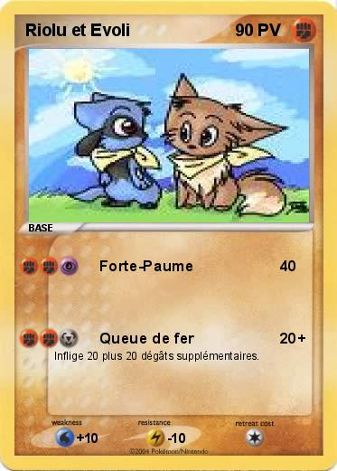 Pokemon Riolu et Evoli