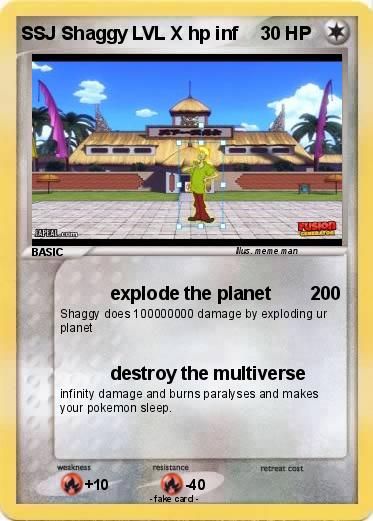 Pokemon SSJ Shaggy LVL X hp inf
