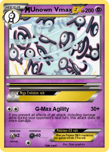 Pokemon Unown Vmax