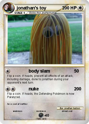 Pokemon jonathan's toy