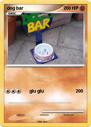 Pokemon dog bar