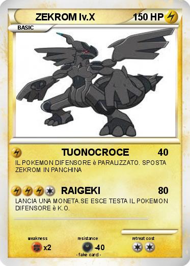 Pokemon ZEKROM lv.X