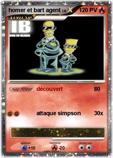Pokemon homer et bart agent