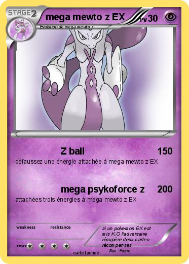 Pokemon mega mewto z EX