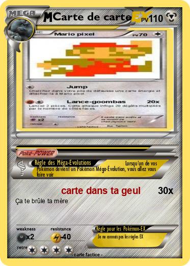 Pokemon Carte de carte
