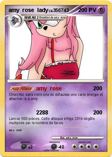 Pokemon amy  rose  lady