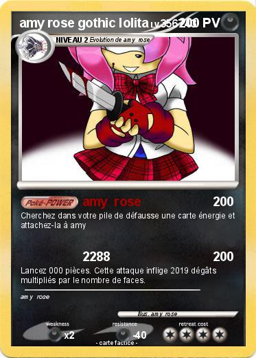 Pokemon amy rose gothic lolita
