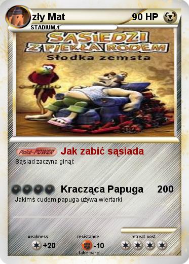 Pokemon zły Mat