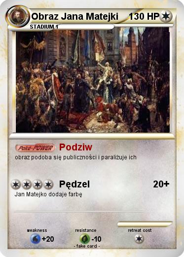 Pokemon Obraz Jana Matejki