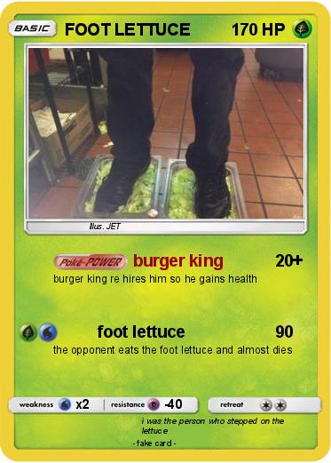 Pokemon FOOT LETTUCE