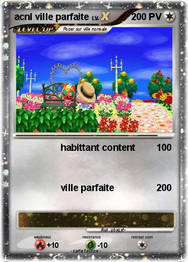 Pokemon acnl ville parfaite