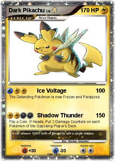 Pokemon Dark Pikachu