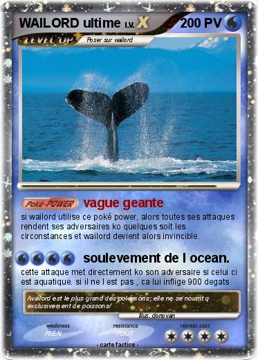 Pokemon WAILORD ultime