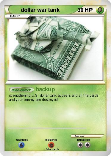 Pokemon dollar war tank