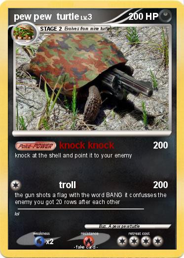 Pokemon pew pew  turtle