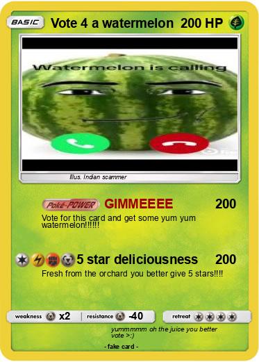 Pokemon Vote 4 a watermelon