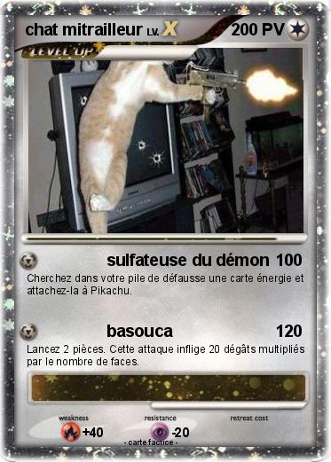 Pokemon chat mitrailleur