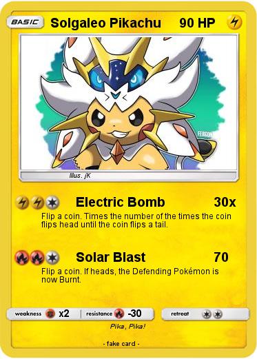 Pokemon Solgaleo Pikachu