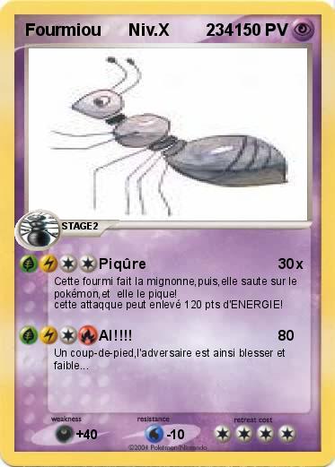 Pokemon Fourmiou      Niv.X        234 