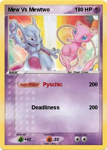 Pokemon Mew Vs Mewtwo