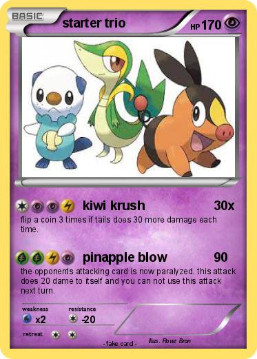 Pokemon starter trio
