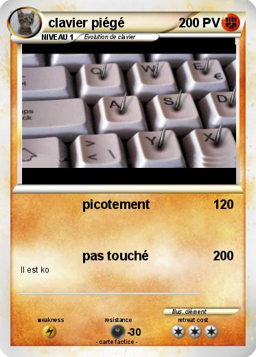 Pokemon clavier piégé