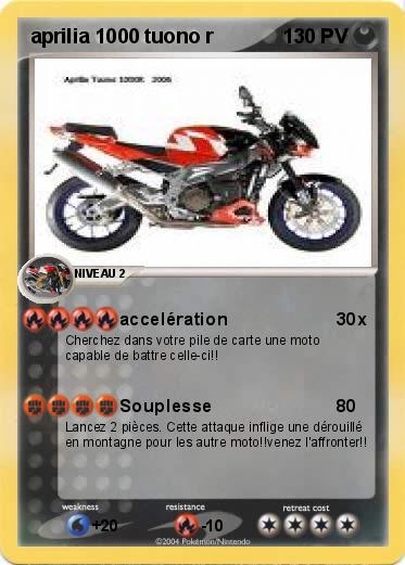 Pokemon aprilia 1000 tuono r