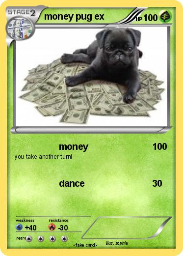 Pokemon money pug ex