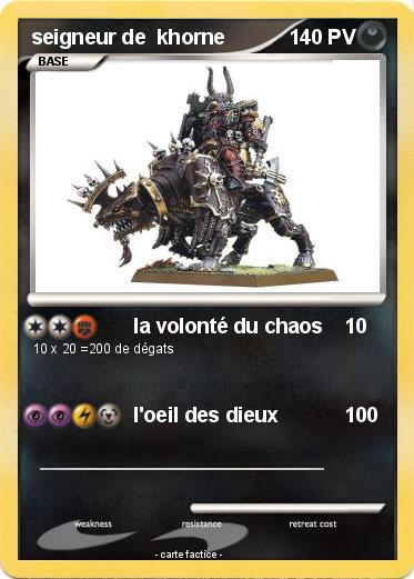 Pokemon seigneur de  khorne